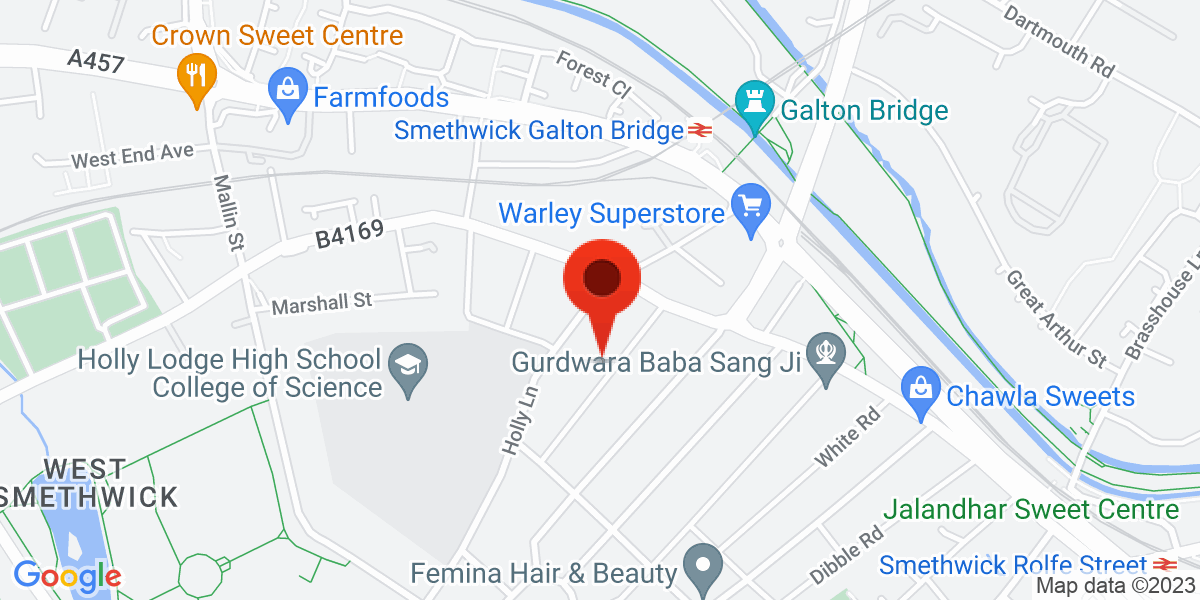 Map of Topsham Road, Smethwick, West Midlands, B67