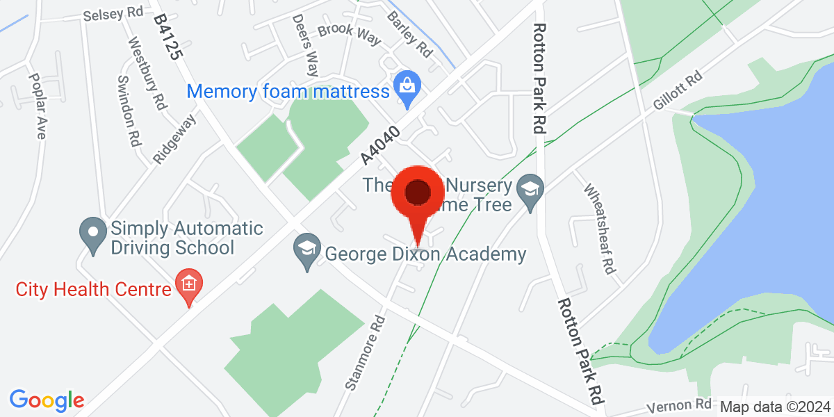 Map of Stanmore Road, Birmingham, West Midlands, B16