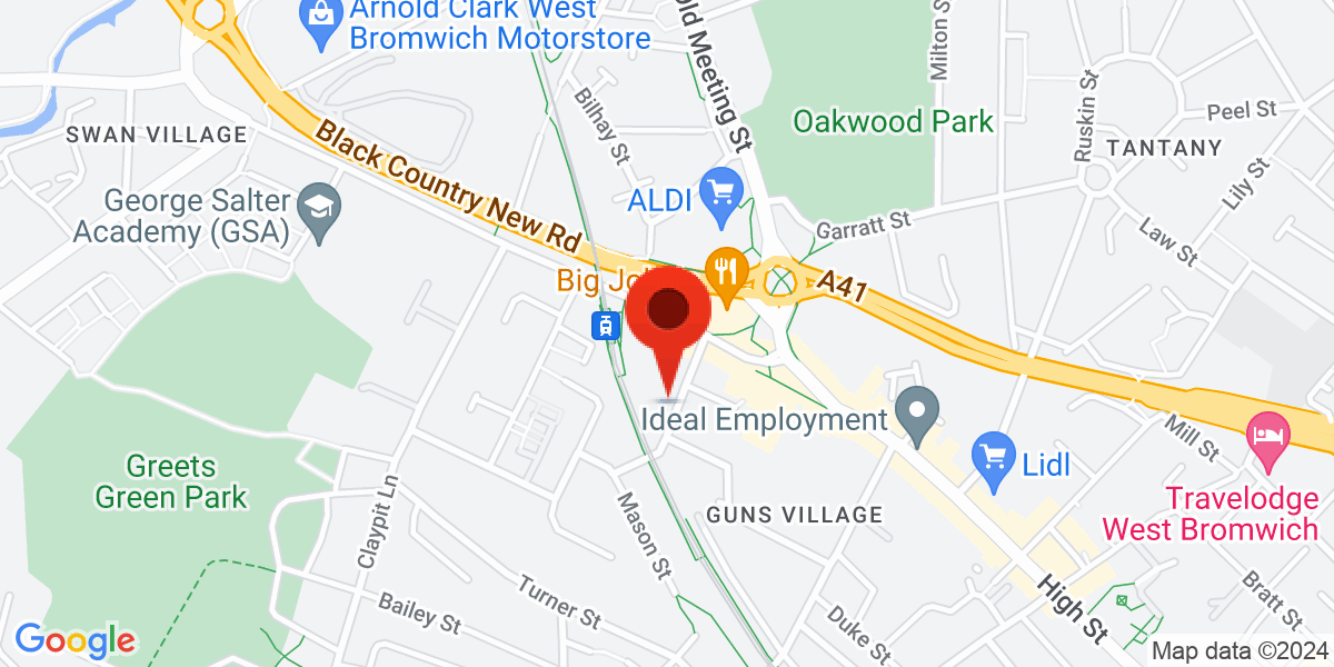 Map of Cordley Street, West Bromwich, West Midlands, B70