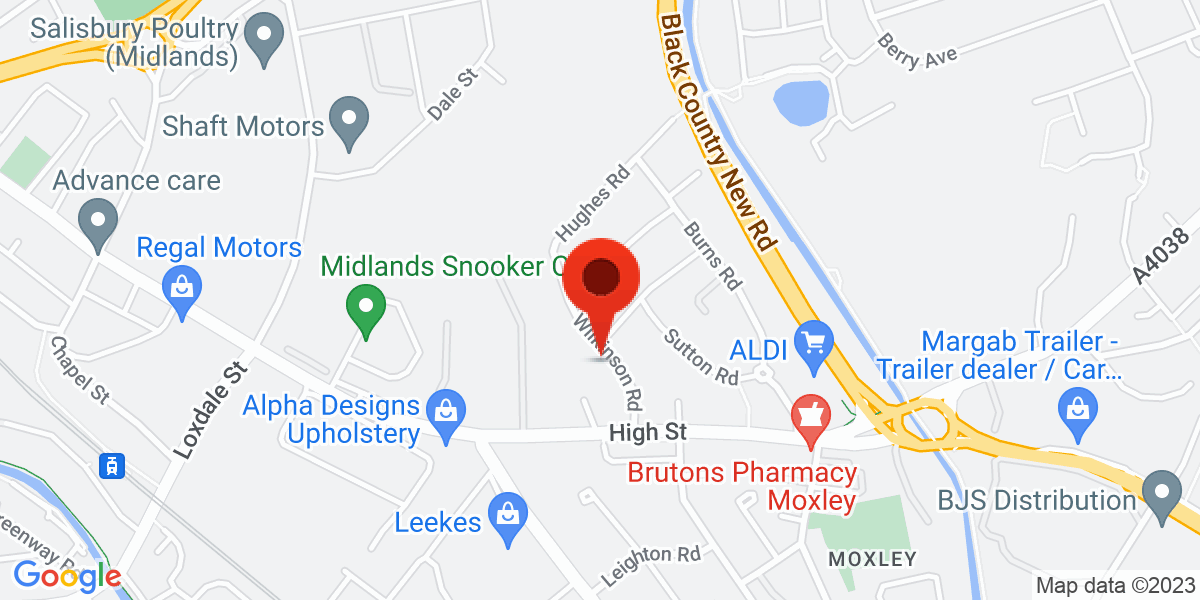 Map of Wilkinson Road, Wednesbury, West Midlands, WS10