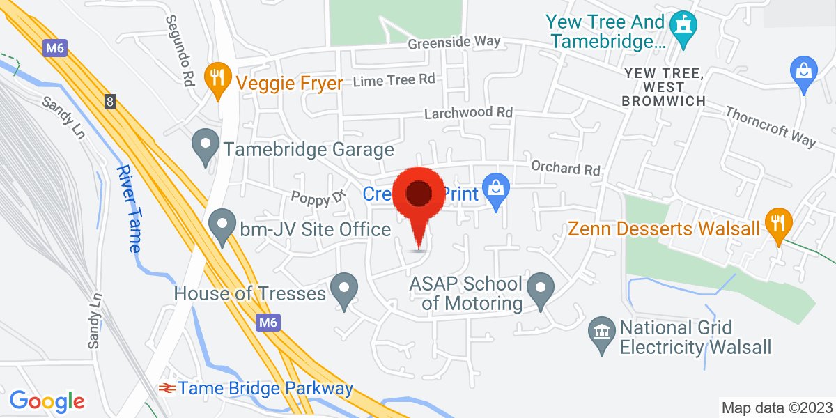 Map of Honeysuckle Drive, Walsall, West Midlands, WS5