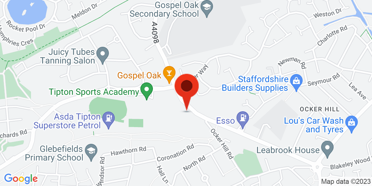 Map of Gospel Oak Road, Tipton, West Midlands, DY4