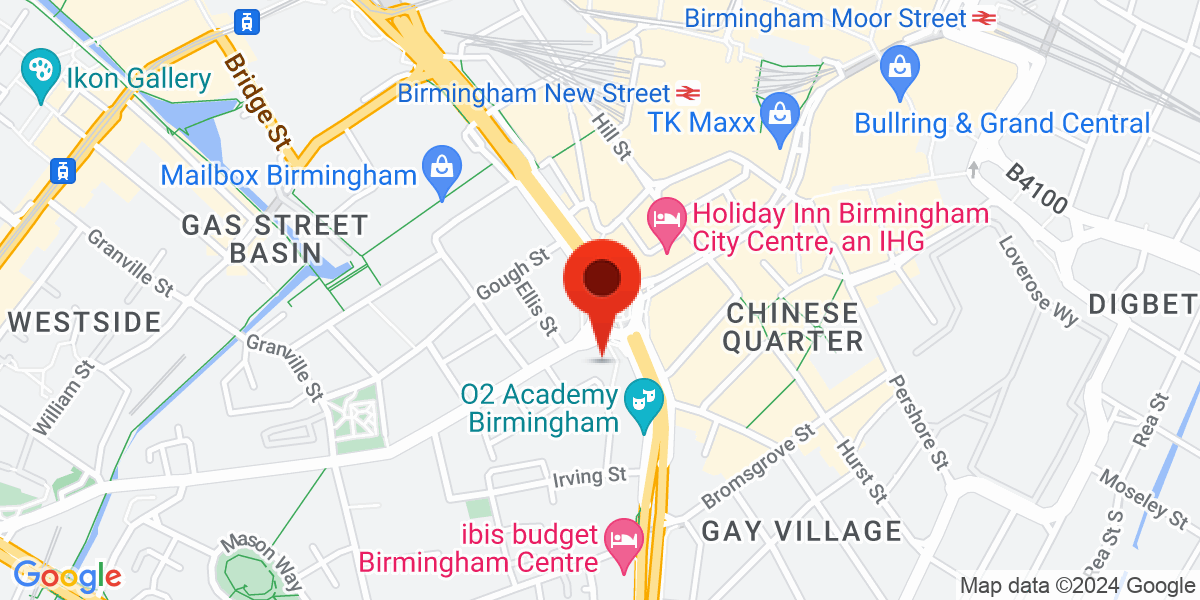 Map of Clydesdale Tower Holloway Head, Birmingham, West Midlands, B1