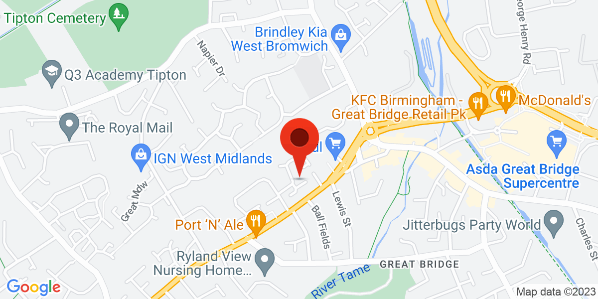 Map of Gough Drive, Tipton, West Midlands, DY4