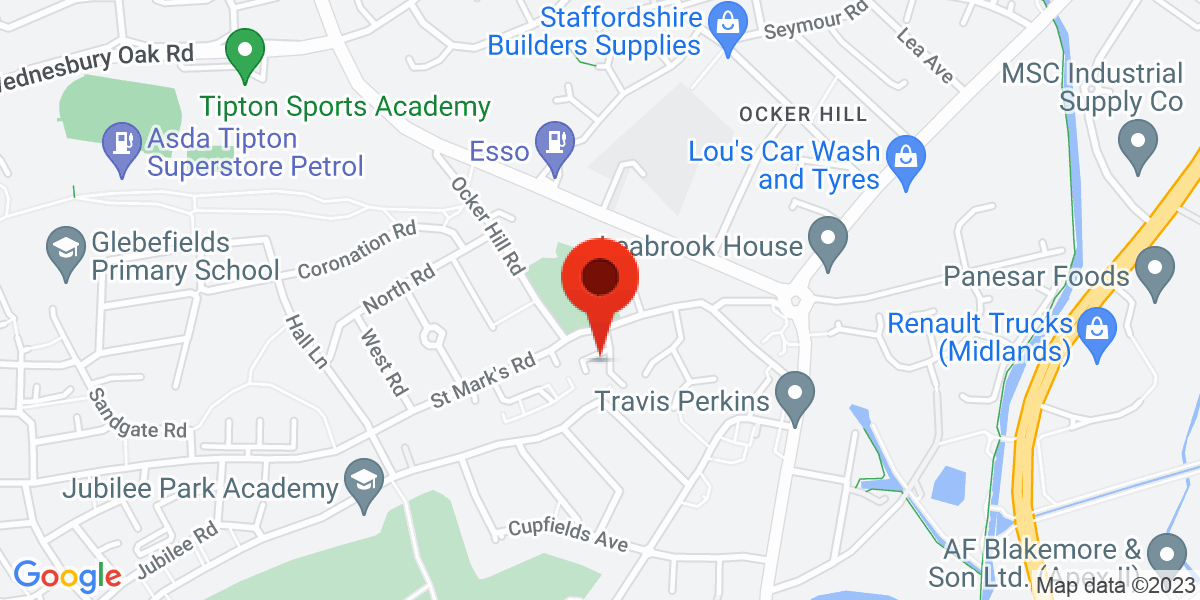 Map of Solari Close Ocker Hill, Tipton, West Midlands, DY4