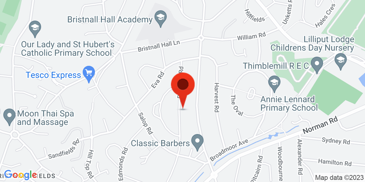 Map of Princess Road, Oldbury, West Midlands, B68
