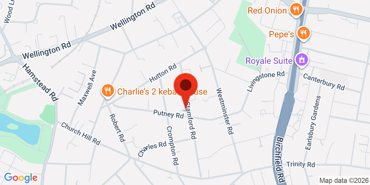 Map of Putney Road, Birmingham, West Midlands, B20