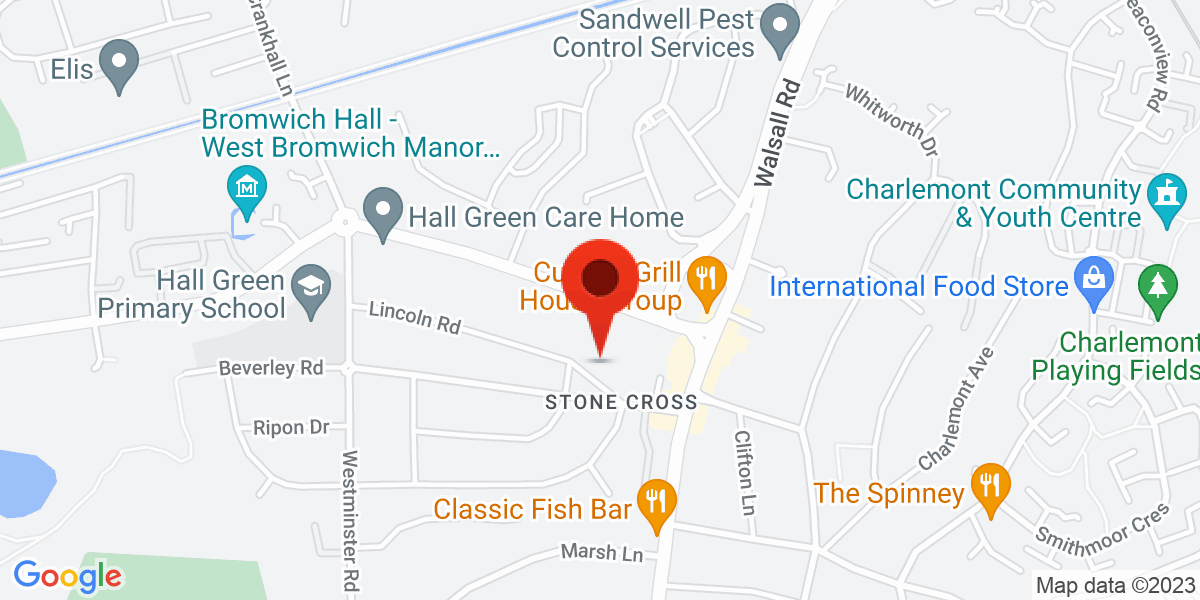 Map of Lincoln Road, West Bromwich, West Midlands, B71