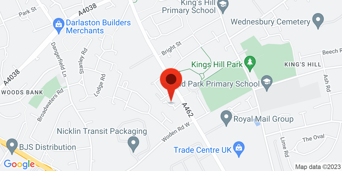 Map of Phoenix Rise, Wednesbury, West Midlands, WS10