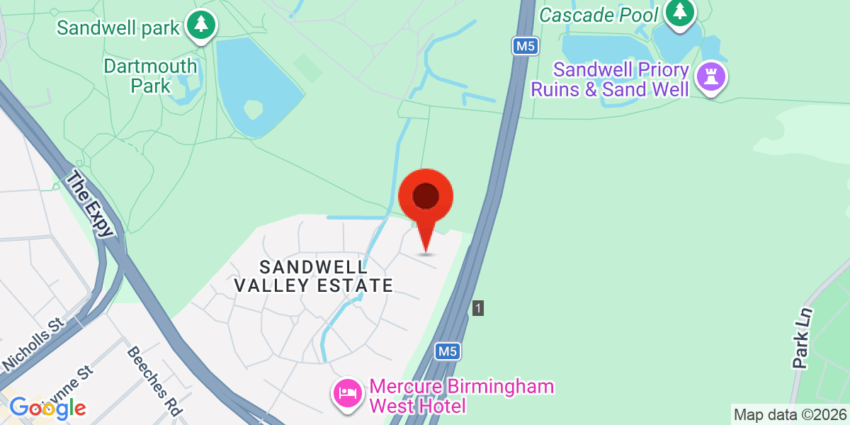 Map of St. Kenelms Close, West Bromwich, West Midlands, B70
