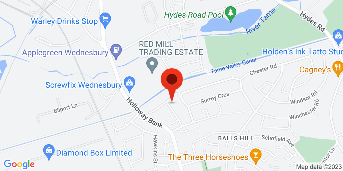Map of Francis Ward Close, West Bromwich, West Midlands, B71