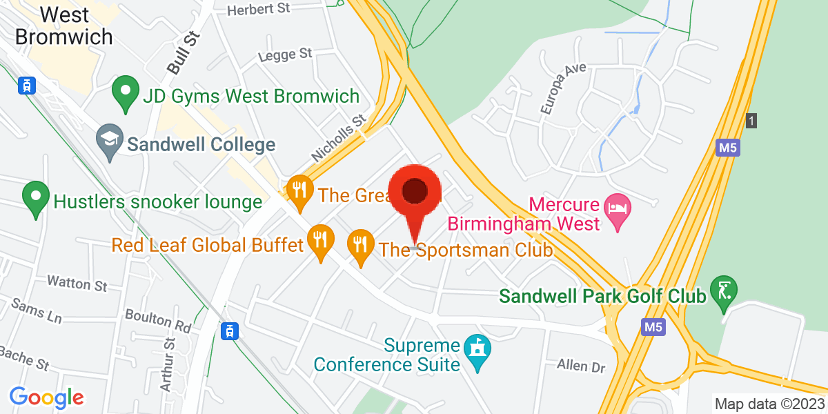 Map of Jesson Street, West Bromwich, West Midlands, B70