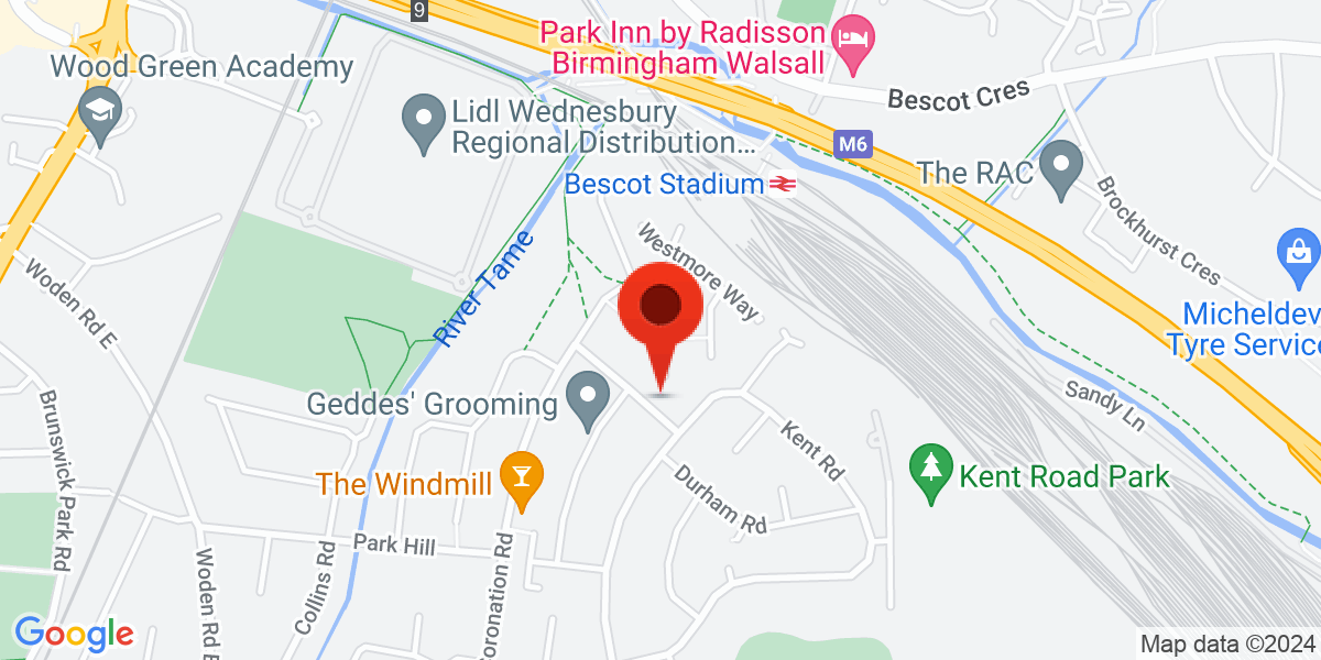 Map of Rutland Road, Wednesbury, WS10
