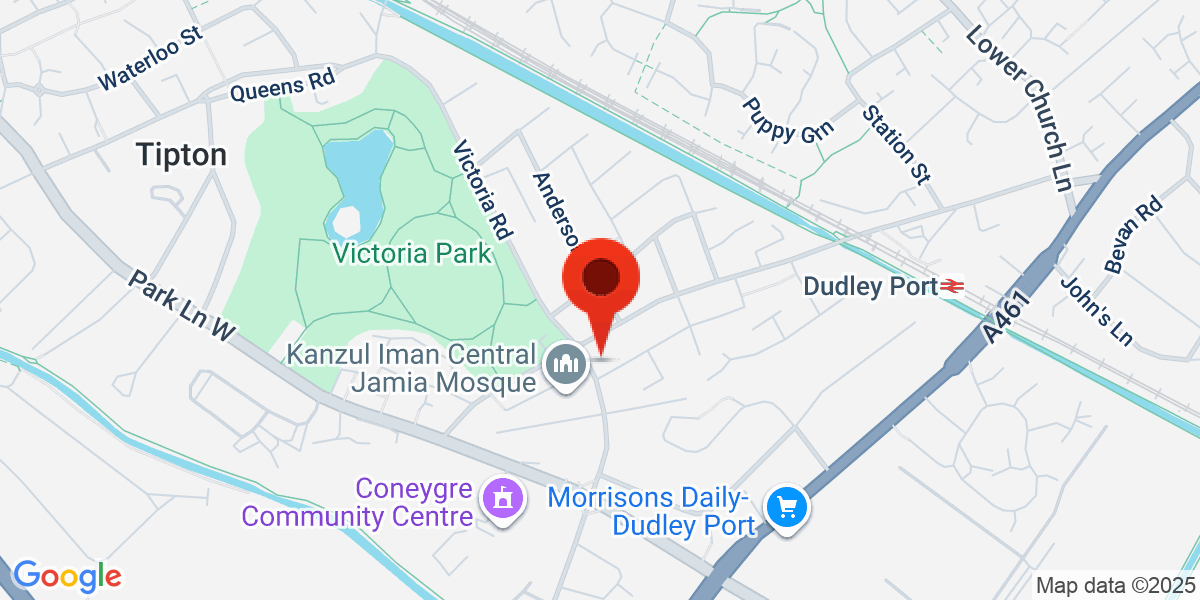Map of Victoria Road, Tipton, West Midlands, DY4