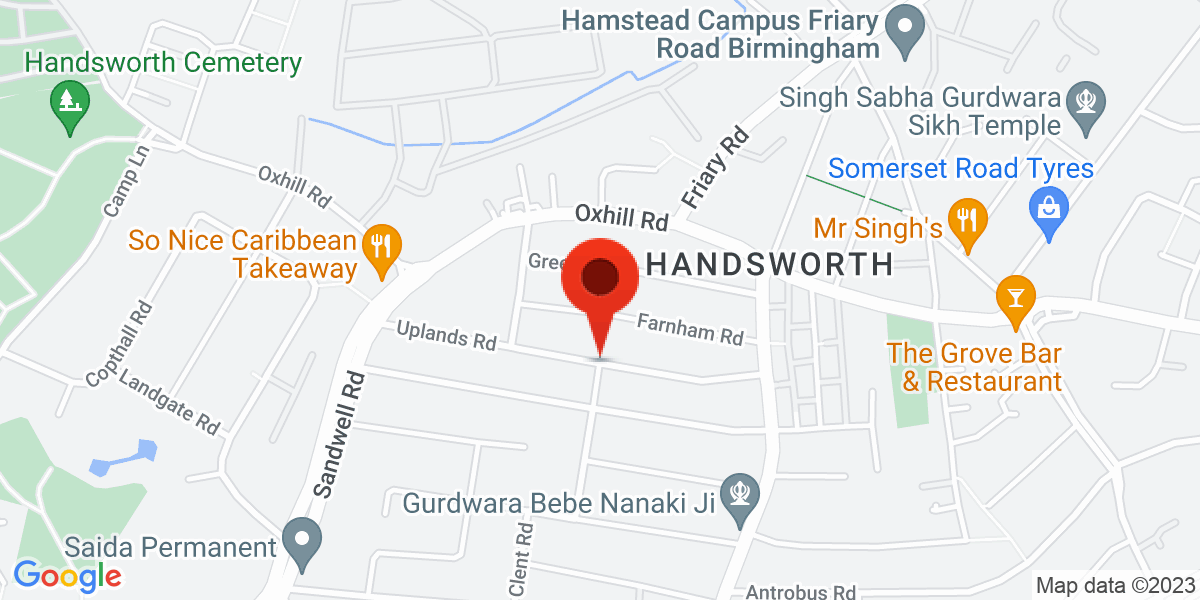 Map of Handsworth, B21