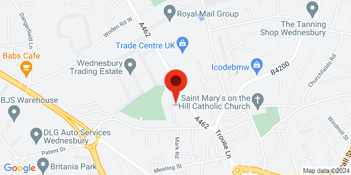 Map of Wednesbury, WS10