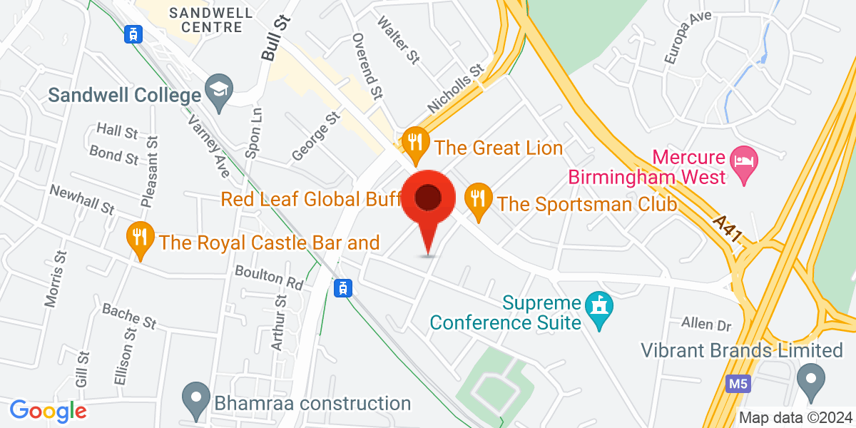 Map of West Bromwich, B70
