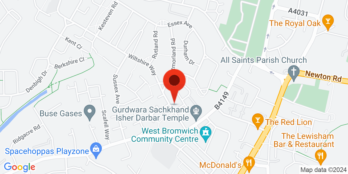 Map of Bank Street, West Bromwich, West Midlands, B71