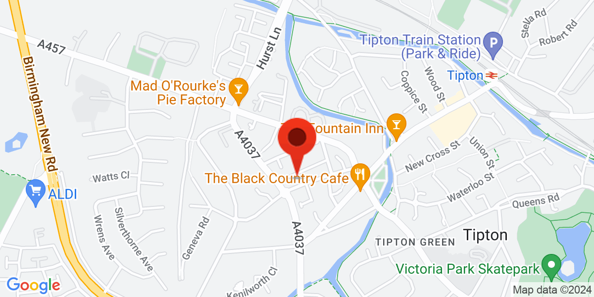 Map of Tipton, DY4