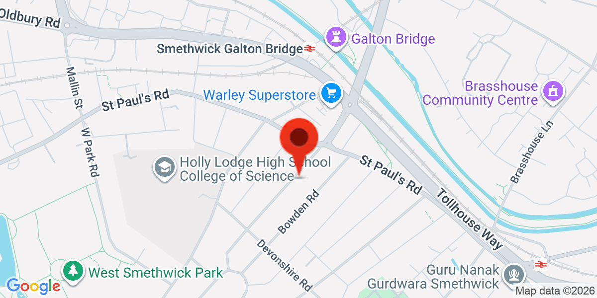 Map of Smethwick, B67