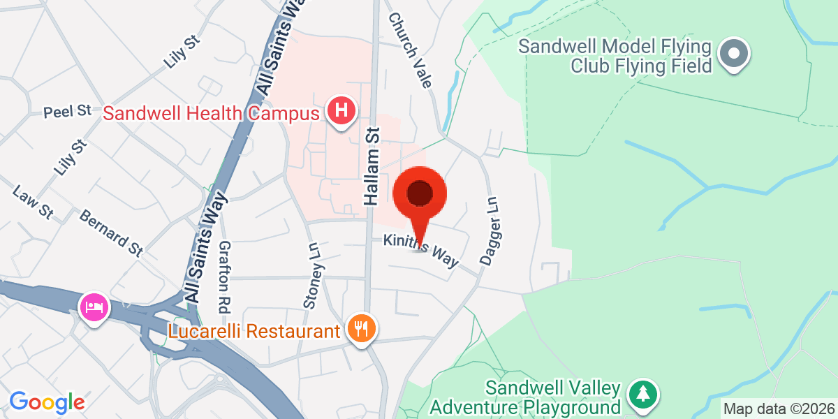 Map of Kiniths Way, B71 4BP
