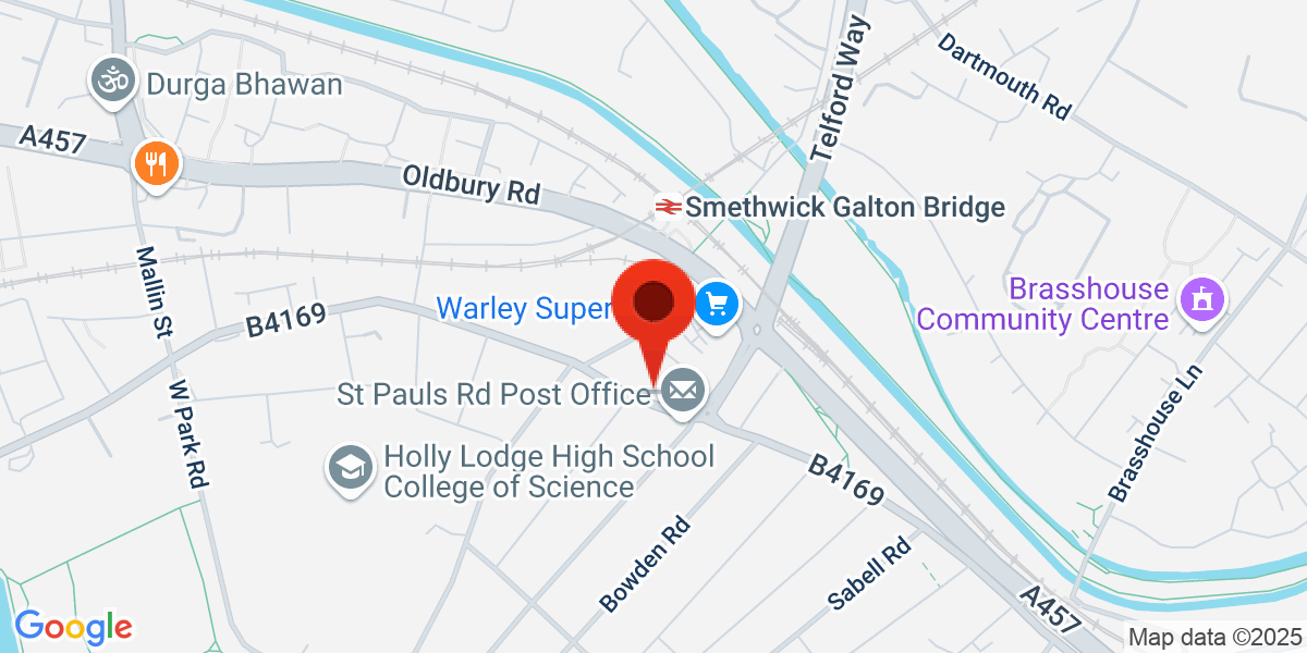 Map of 346 St. Pauls Road, B66