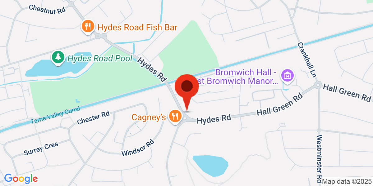 Map of 172 Hydes Rd West Bromwich B71 2EG