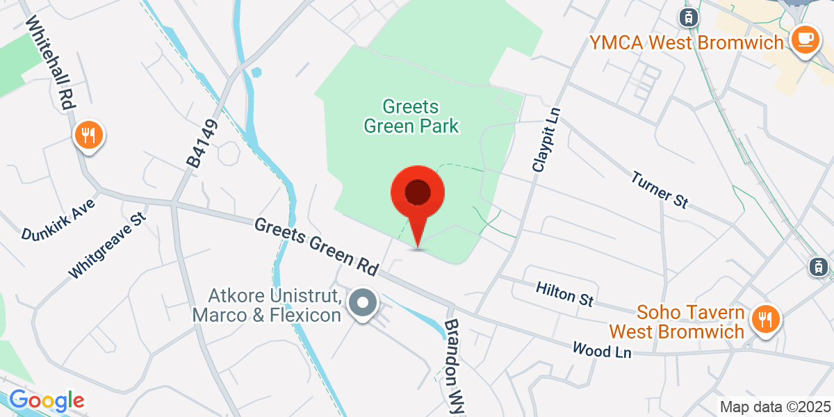 Map of West Bromwich, B70