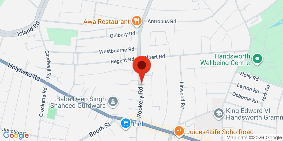 Map of Rookery Road B21