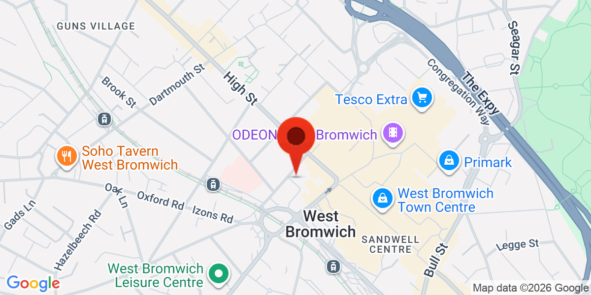 Map of Victoria Court, Victoria Street, B70